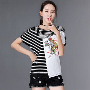 Shintimes Bts Tshirt Women Camisetas Mujer Verano 2018 Vintage T-Shirt Woman Summer Tops Tee Shirt Femme Loose Plus Size T Shirt